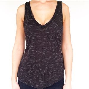 One clothing black loose fit v-neck tank size XS